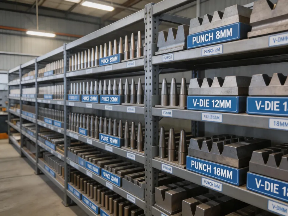 LVD press brake tooling library storage rack